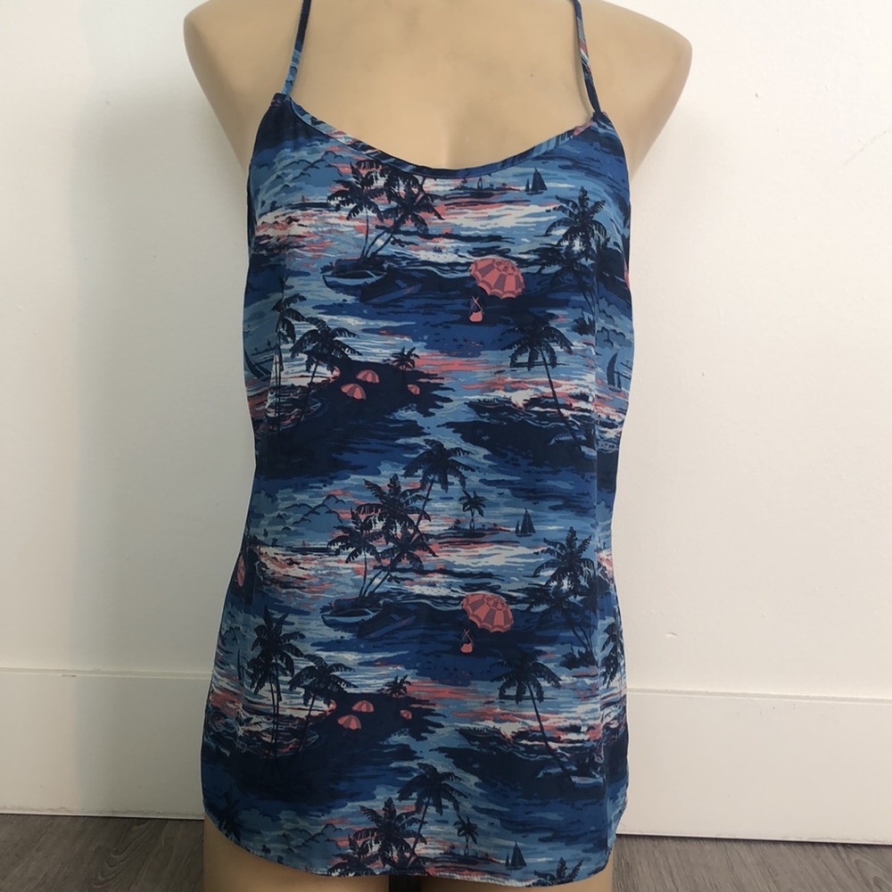 J crew island/beach tank